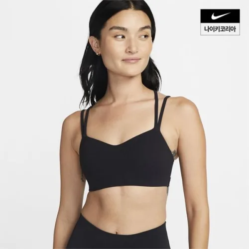 NIKE 나이키 드라이핏엘레이트트레이스 스포츠브라 라이트서포트패드 스트래피DO6609-010 2897024