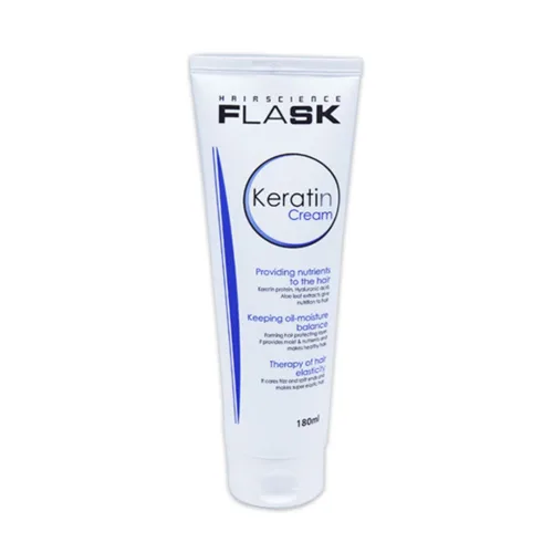 플라스크 케라틴 크림 블루타입/헹구지않는 트리트먼트, 1개, 180ml