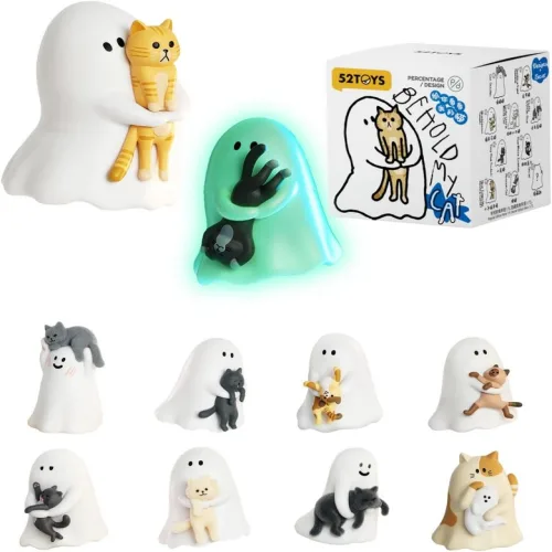 52TOYS Ghody - 내 고양이를 보라 블라인드 박스 2개 세트 수집용 장난감 카와이 액션 피규어 창의적인 선물 방 장식 데스크탑 1.85인치 생일 파티 선물용