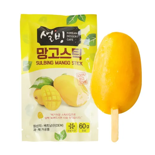 설빙 프리미엄 냉동 망고스틱, 60g, 20개