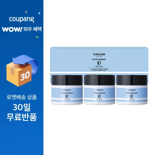더블유드레스룸 퍼퓸 탈취제 97 에이프릴코튼 본품, 110g, 3개