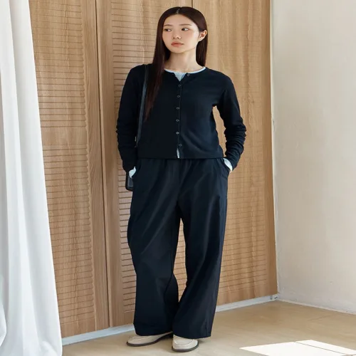 프로젝트엠 여성 울트라 스트레치 세미와이드 밴딩 팬츠 EPF3PP2820
