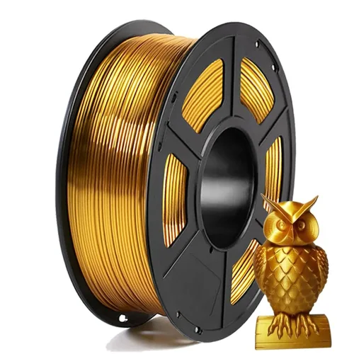 PLA 실크 골드 3d 프린터 소모품 실크 1.75mm 250G 3D 프린터 재료 실크 pla 인쇄 리필 필라멘트 진공 포장 250g, PLA 실크 골드, 250g