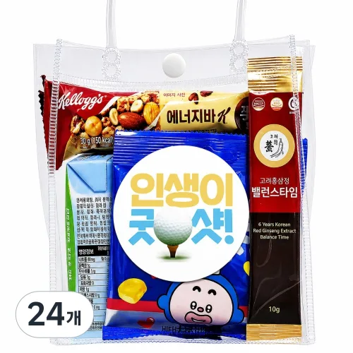 나나박스 골프 라운딩 간식 세트 꾸러미, 24개, 1세트