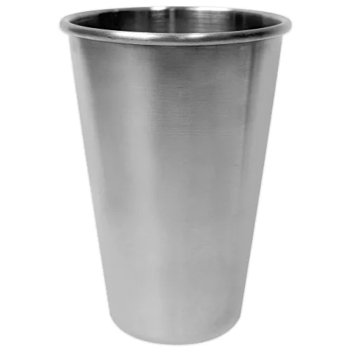 월드크린 스텐 304 심플 양치컵 530ml, 실버, 1개