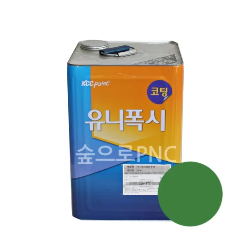 KCC정품 유니폭시코팅 16kg 에폭시 주차장 바닥재, 에폭시바닥재 중상도 에폭시바닥제 바닥페인트 주차장페인트, 녹색, 16kg, 1개