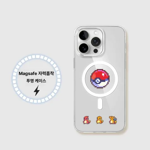 포켓몬 자석 케이스 투명 맥세이프 16 아이폰케이스