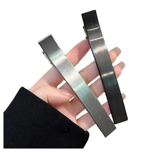 12cm 대형 헤어집게 악어 메탈 무광 일자형