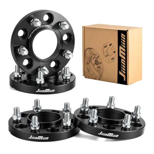 JiiinMiiin 휠허브스페이서 20mm 현대 기아 호환 ,5홀 PCD130, 블랙, 2개