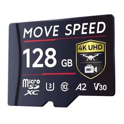 MOVESPEED B300 170MB/s TF카 메모리카드 고속 마이크로 SD카드 대용량 공용 저장카드 Switch 게임기/카메라/드론/블랙박스 호환, 1개, 128GB