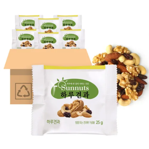 오리지널하루견과25g 감사선물 견과류세트 건강간식, 100개