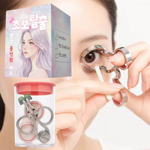 브리본 초보탈출 렌즈 올인원 세트, 1세트, 핑크