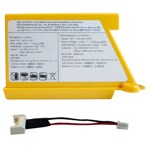 LG 코드제로 M9 물걸레 로봇청소기 용량 2500mAh 호환용(6핀동봉), M9물걸레 배터리(2022년 이전- 2핀), 1개