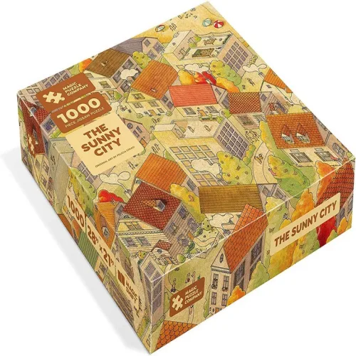 The Sunny City 1000 개 지그 소 퍼즐 The Magic Puzzle Company 써니 시티, 상세페이지 참조, 1개