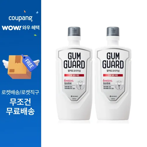 검가드 오리지널 잇몸 질환 예방 구강청결제, 1.2L, 2개