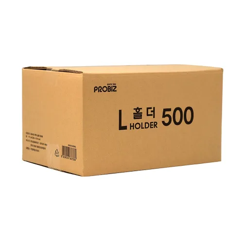 프로비즈 L홀더 l자파일 투명 A4 500매 엘홀더 엘자화일, 투명 500매, 1개