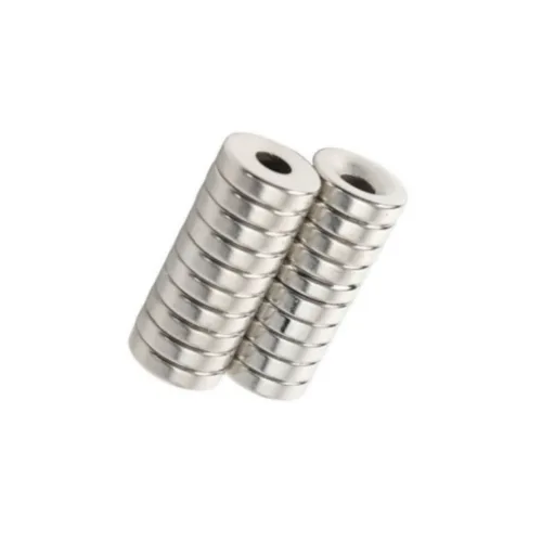 쇼픽스 네오디움 원형사라자석 20mm x 4mm, 20개, 실버