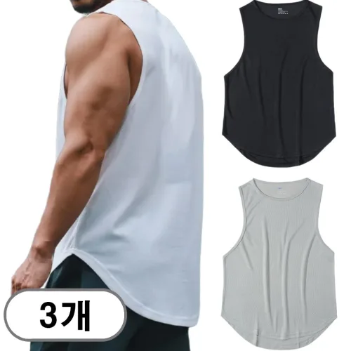 차쿠 남성 여름 헬스 나시 민소매 (총3개)