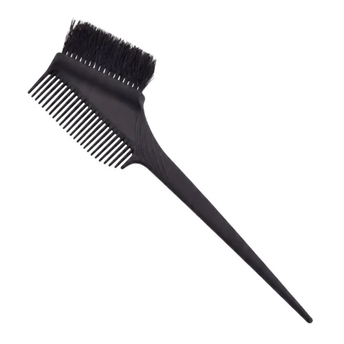 히든셀 3단모 최고급 염색솔 미용실 염색빗 이발소 헤어용품 연모 브러쉬, 1개, 블랙