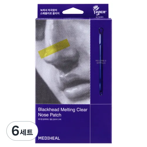 메디힐 블랙헤드 멜팅 클리어 코팩 4매 + 스패출러 2개, 6세트