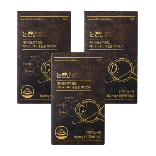 눈편엔 눈건강 건강기능식품, 30정, 3박스