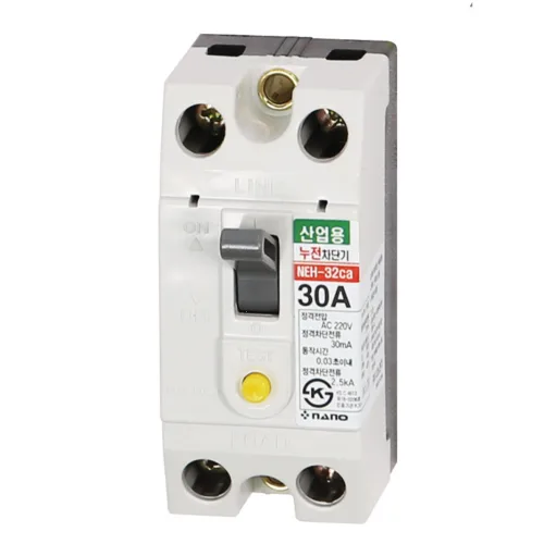 국산 (주)나노전기 누전 차단기 NEH-32CA 30A 220V 2.5kA, 1개