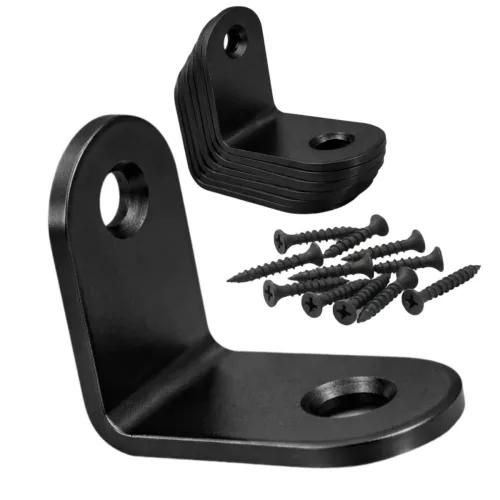 20mm 90도 코너 브라켓 가구 고정 L자 브래킷 흔들림 방지 블랙, 20개