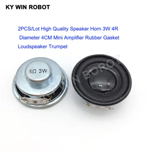 2 개/몫 초박형 미니 스피커 4 옴 2.5 와트 2W 4R 직경 40MM 4CM 두께 5.5MM