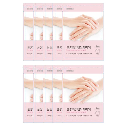 로로비 꿀광보습 핸드케어팩 2개입, 10ml, 10개