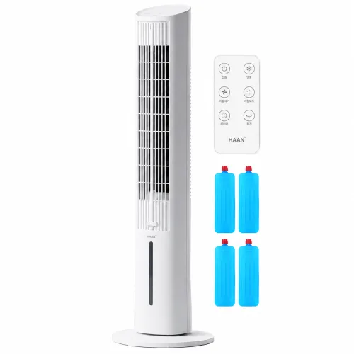 [얼음바람] 한경희 가정용 냉풍기 슬림 타워형 4L 저소음 사무실 타이머 리모컨, GF-LF860(white)