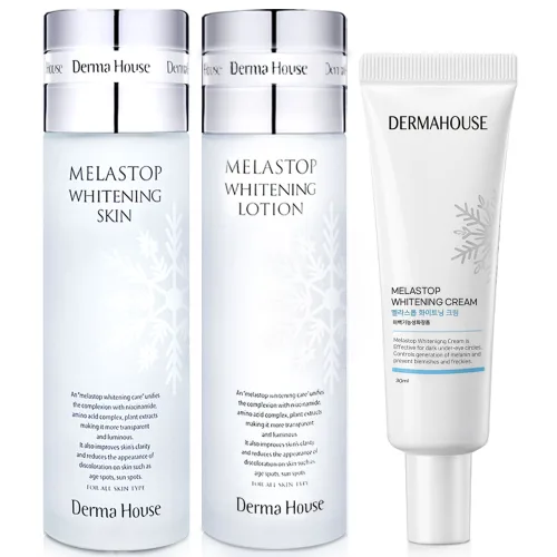 더마하우스 멜라스톱 화이트닝 3종, 스킨125ml + 로션 125ml+크림30ml, 1세트