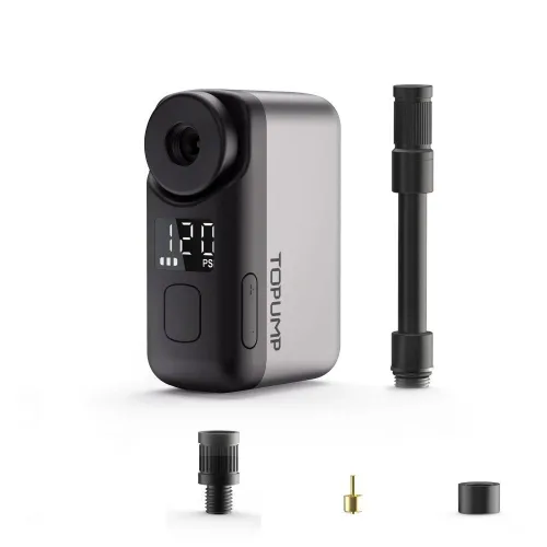 TOPUMP TB2 PRO 미니 휴대용 전기 펌프 자전거 무선 타이어 팽창기 120PSI 최대 450mAh 배터리 화면 고속 충전