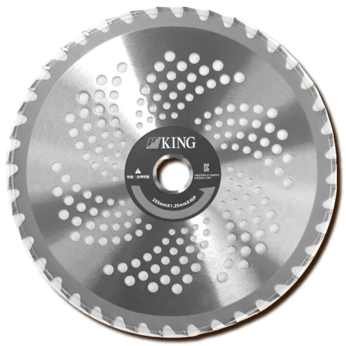 킹 HI-2104 예초기날 팁쏘 255X25.4X40T KING 초경팁, 1개