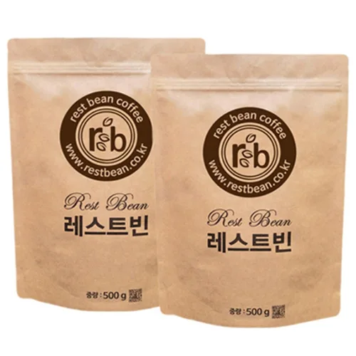 디저트 블렌드, 거친입자(프렌치프레소), 500g, 2개, 프렌치프레스