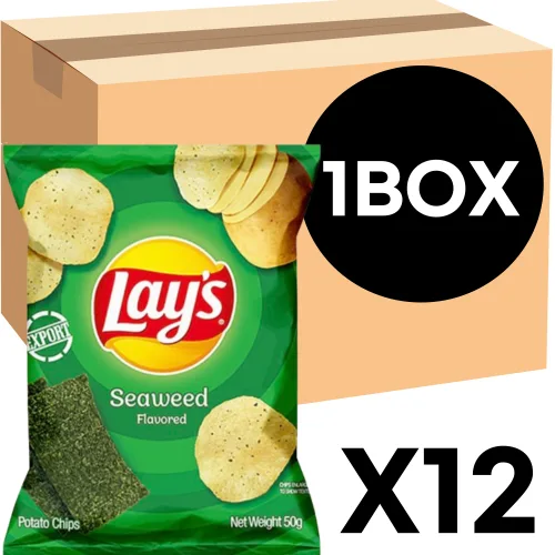 레이즈 씨위드 감자칩 대용량 편의점 과자 50g 12개 1박스, 50g, 12개