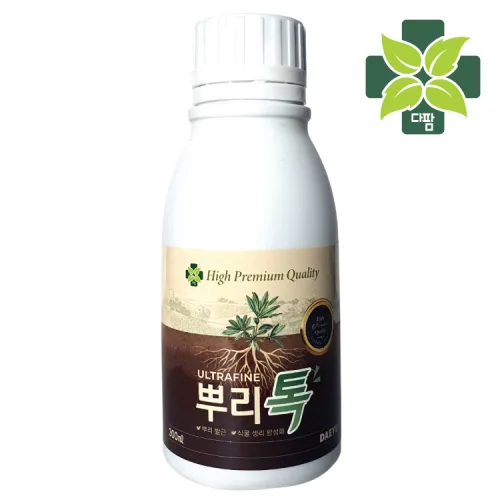 [다팜] 뿌리톡 300mL 뿌리발근제 식물영양제 나무 장미 제라늄 수국 삽목 침지 개화 발근촉진제 다육이 잔디 수경재배 화초 관엽 고구마 마늘 고추 꽃 해조추출물 유기질 복합비료, 1개