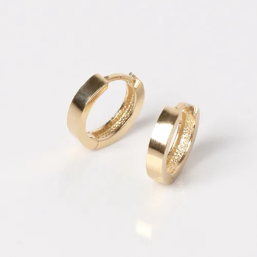 오로프 전체 14K 금 베이직 민자링 원터치 귀걸이 6~9mm (낱개 1개기준)