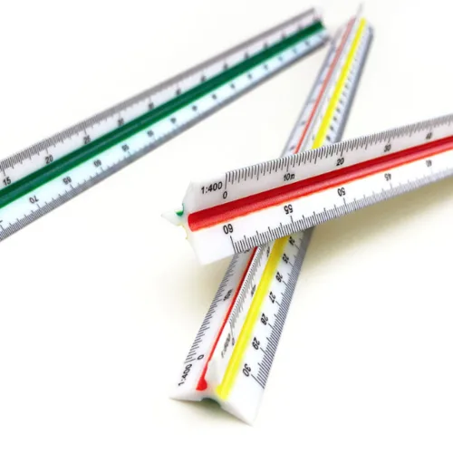 아티 삼각 스케일자 30cm 고배율 자, 1개