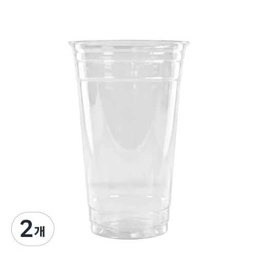 [98파이 투명컵 50P] 일회용 투명컵 플라스틱PET 테이크아웃컵, 2개, 50개입, 720ml