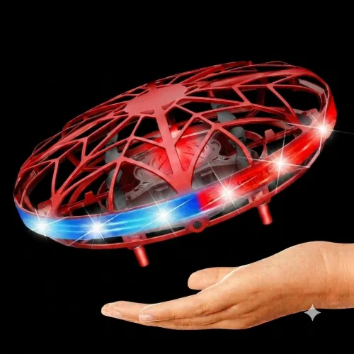 [UFO] [안전한] [미니] [초보자] [학습용] [손으로 움직이는 드론] [미니드론] [센서드론] [플라잉볼] [플라잉노바], B타입(레드), 1개