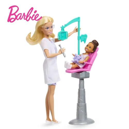 [BARBIE] 바비 커리어 치과 의사 역할놀이 여아선물 직업체험 패션인형 병원놀이