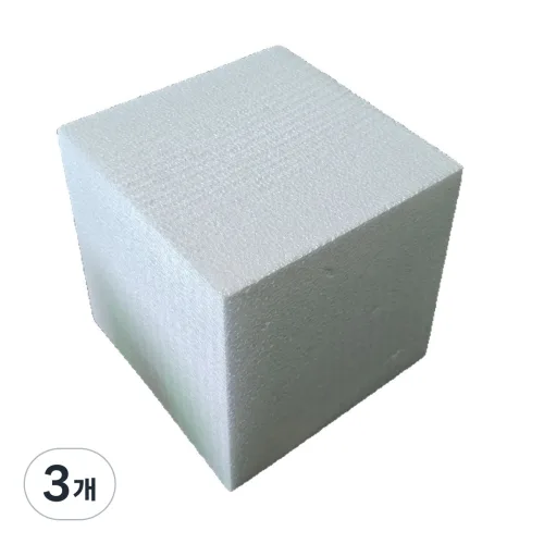 숲인더시티 압축 스티로폼 조각용, 3개, 20*20*20cm