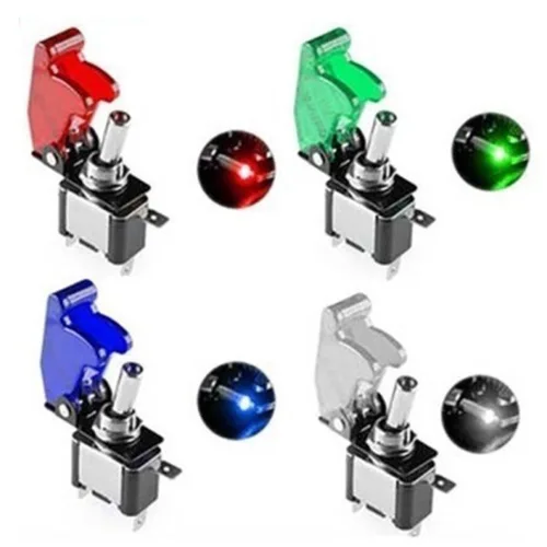 LED 전투기 스위치 버튼 12V 토글스위치, 그린