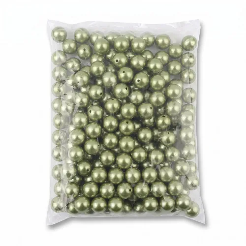 진주구슬 14~20mm 대용량-500g, 1개, 18mm-56 카키_(1봉)