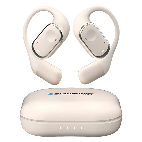 블라우풍트 AAC ENC 노이즈 캔슬링 오픈 귀걸이형 HI-FI 5.4 블루투스 이어폰, BLP-OE383I, 아이보리, 37시간, BLP-OE383I, 아이보리