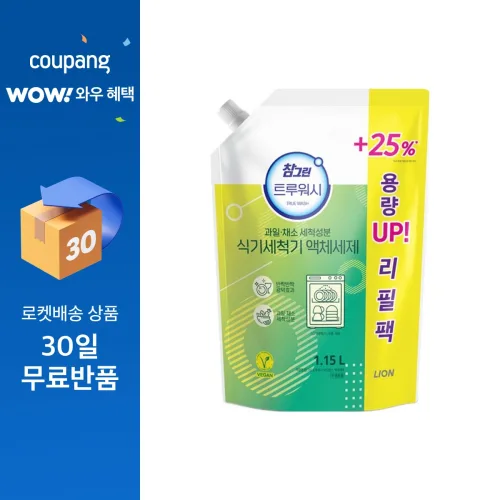 참그린 트루워시 식기세척기용 세제 리필, 1.15L, 1개