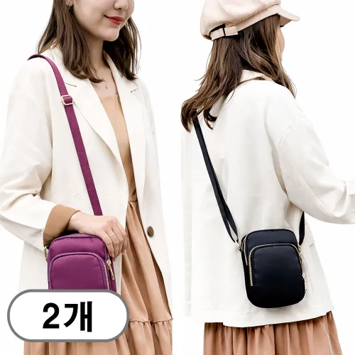 차쿠 여성 휴대폰 가방 여성 여행용 휴대폰 크로스가방 휴대폰 가방 미니 크로스백 1+1