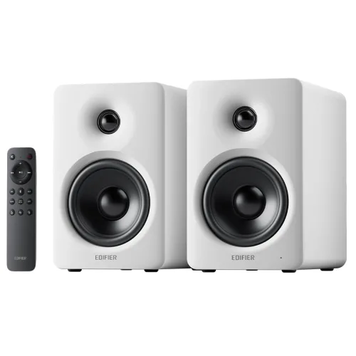 에디파이어 컴팩트 액티브 2.0 HDMI eARC USB-C AUX 블루투스6.0 서브우퍼 100W RMS출력 LDAC 코덱 TV연결가능 고해상도오디오스피커 리모컨 포함, 화이트, M90