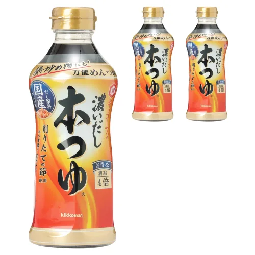 기꼬만 진한 다시 혼쯔유, 500ml, 3개