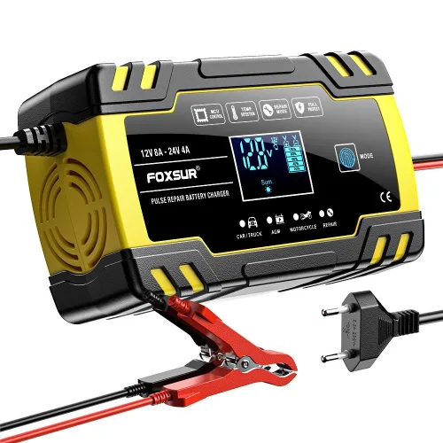 12V 24V 자동차 배터리 충전기 복원기 펄스 수리, 1개, 17cm